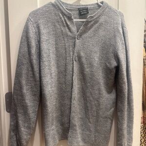 Oversize grey UO button cardigan